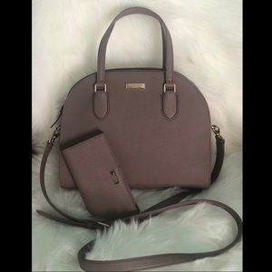 Kate Spade Laurel Way Dusk City Satchel & Wallet